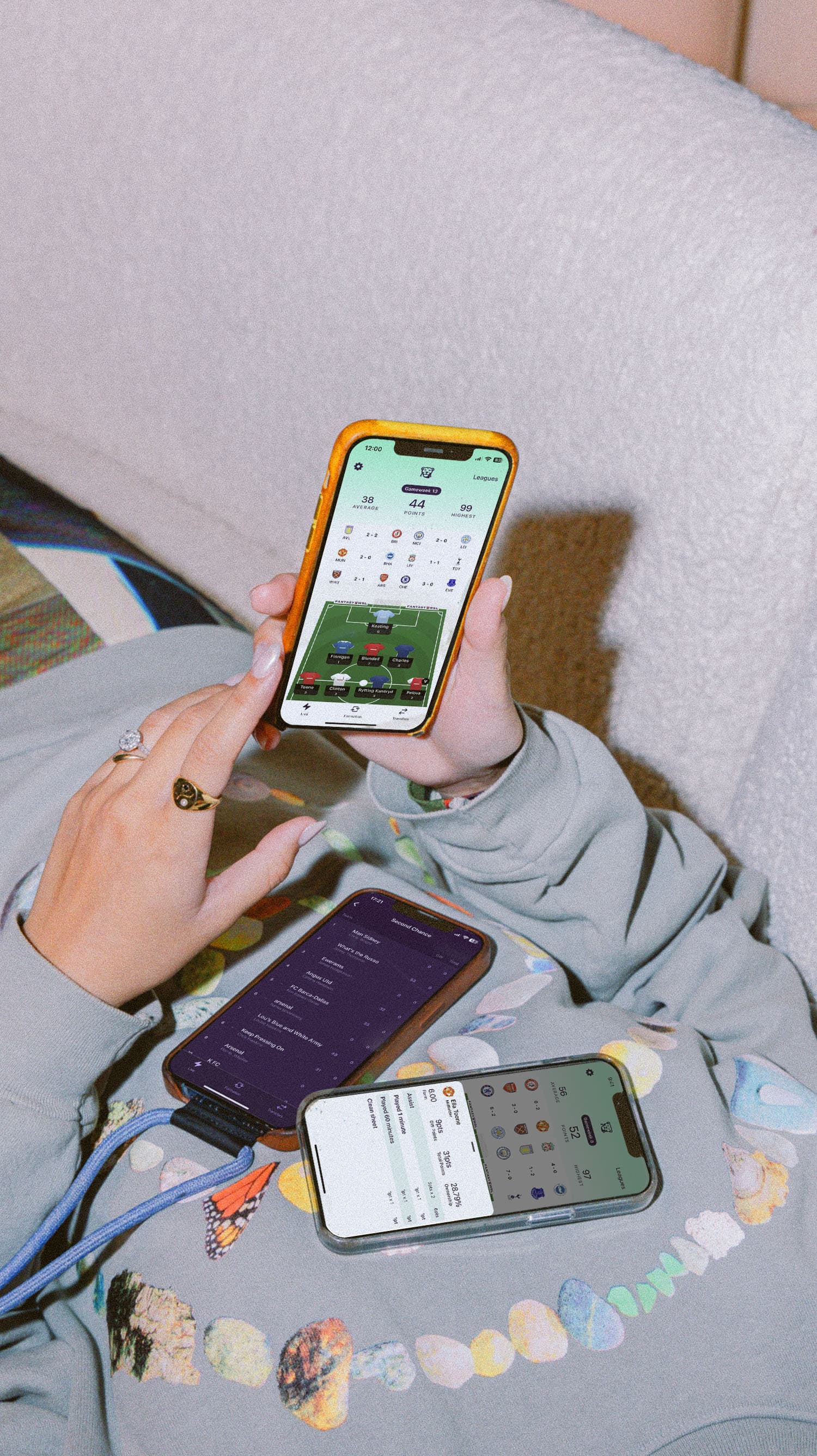 A photo of our first app: Fantasy WSL.
